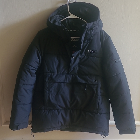 2024 DOPE Puffer W Snowboard Jacket Women Black Sz M - Picture 4 of 8